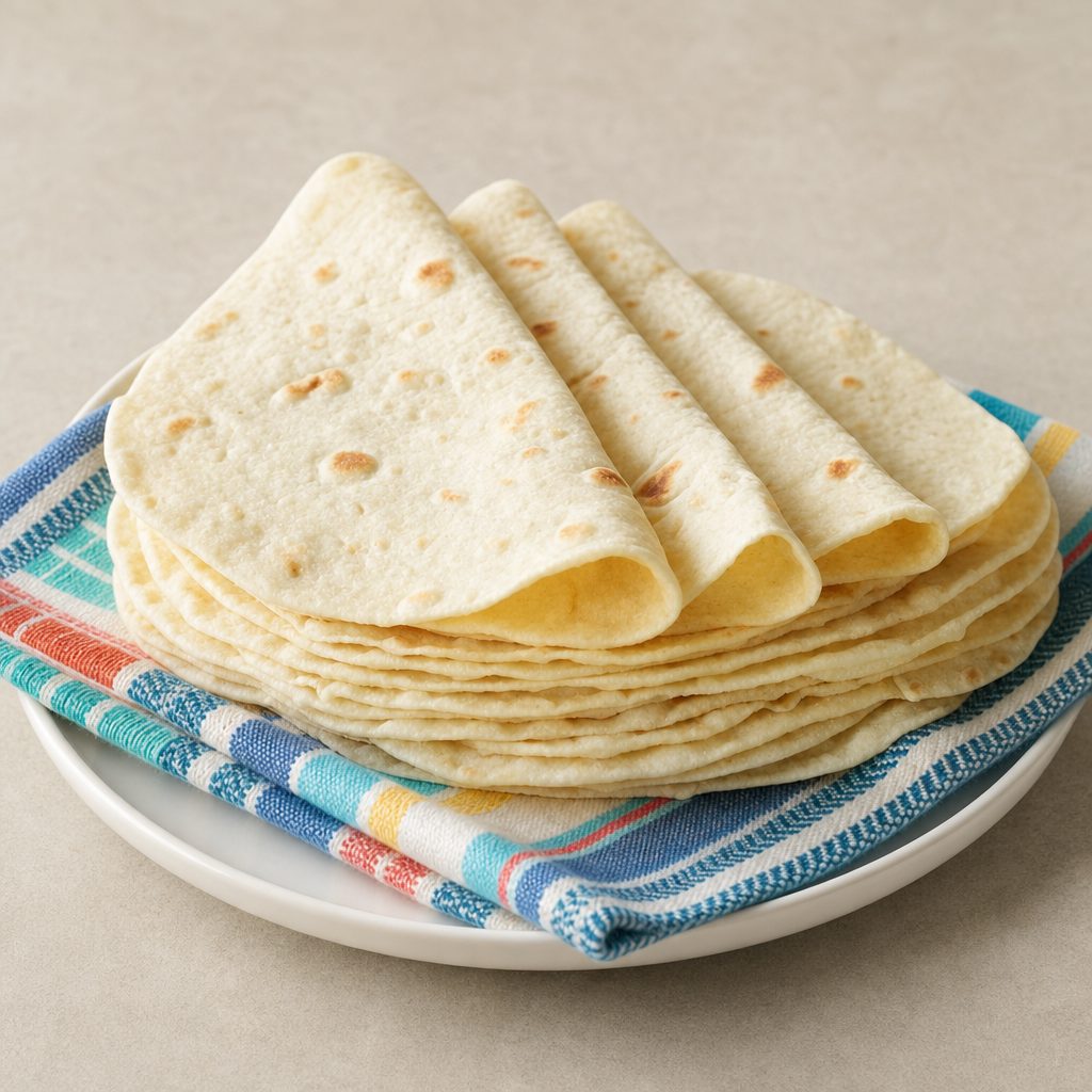 (3) Flour Tortillas.