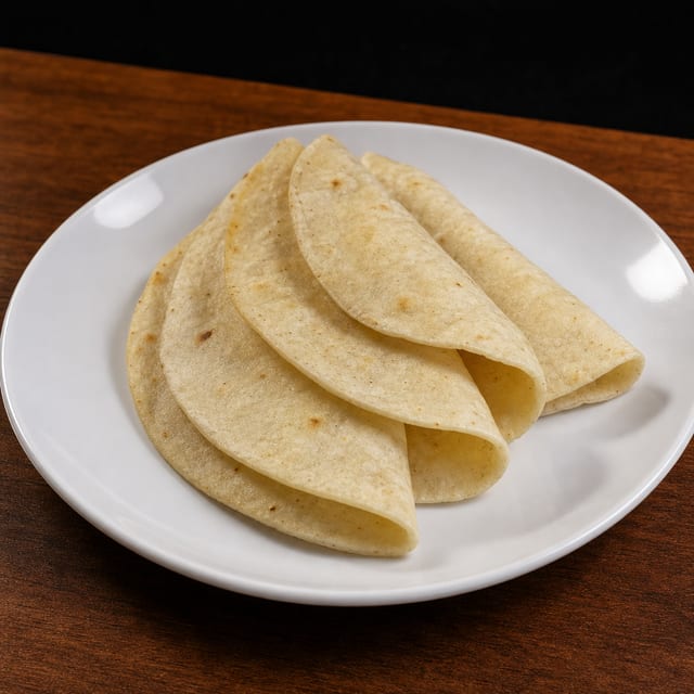 (3) Corn Tortillas.