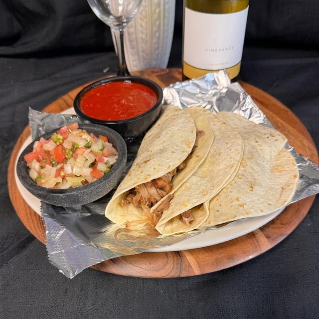 Tacos De Carne Asada Combo.