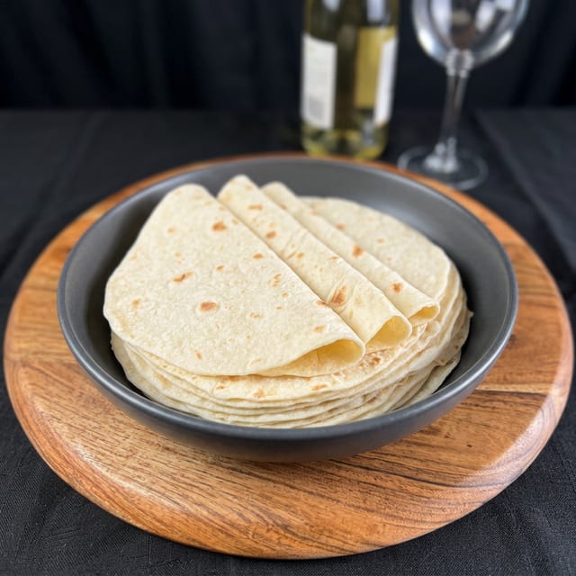 (3) Flour Tortillas.